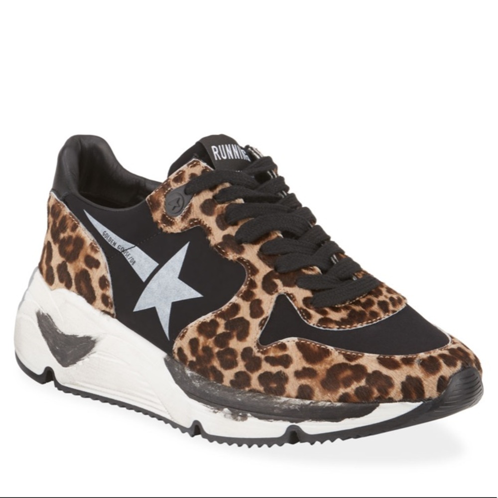 SOLD❗️Golden Goose Leopard-Print Running Sneakers